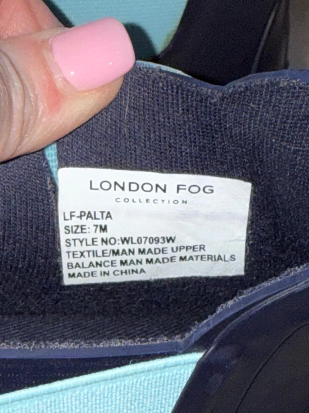 London Fog Navy Glossy Slip-On Clog